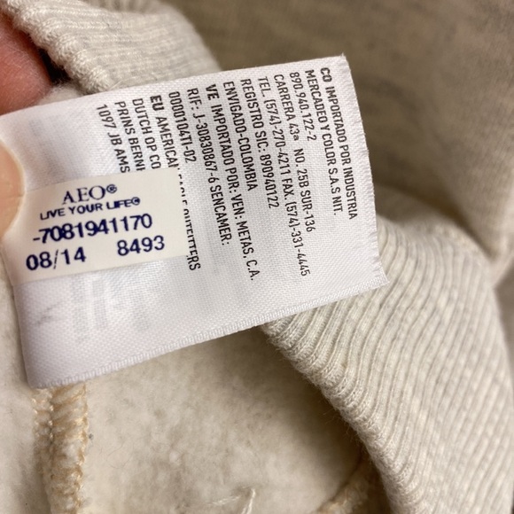 American Eagle Women's XS Melt my Heart Sweatshirt Gray Soft Warm Sequin - Picture 8 of 9